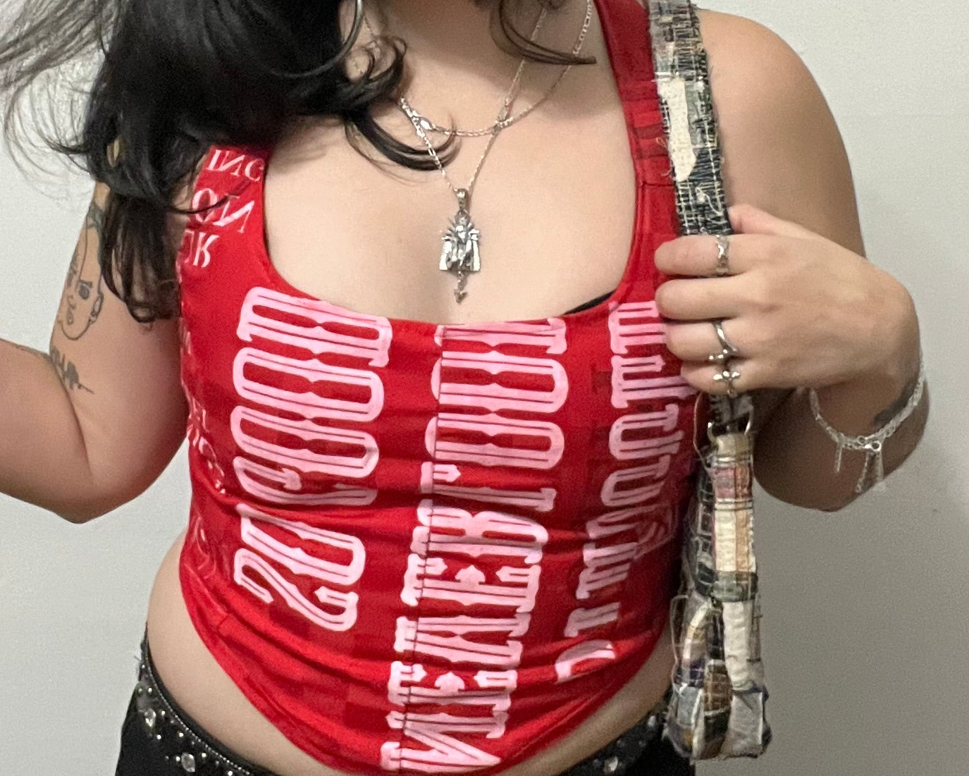 Cherry red corset
