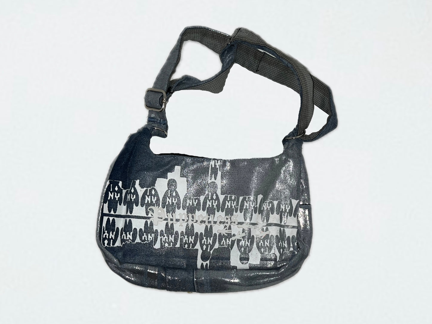 SS25 Sparkle denim mini purse