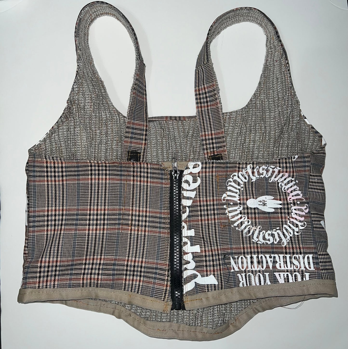 Puppetless plaid corset