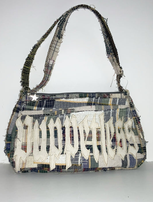 Puppetless Patchwork Plaid Purse