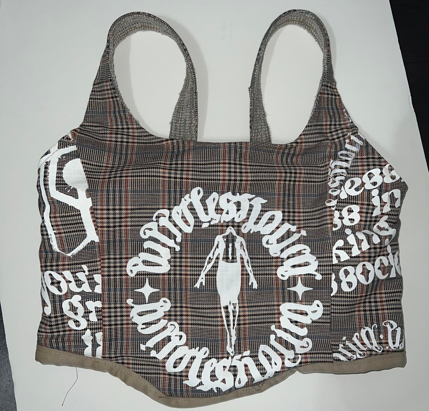 Puppetless plaid corset