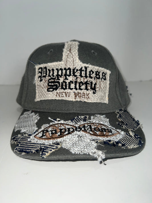 1/1 Grey fabric camo brim