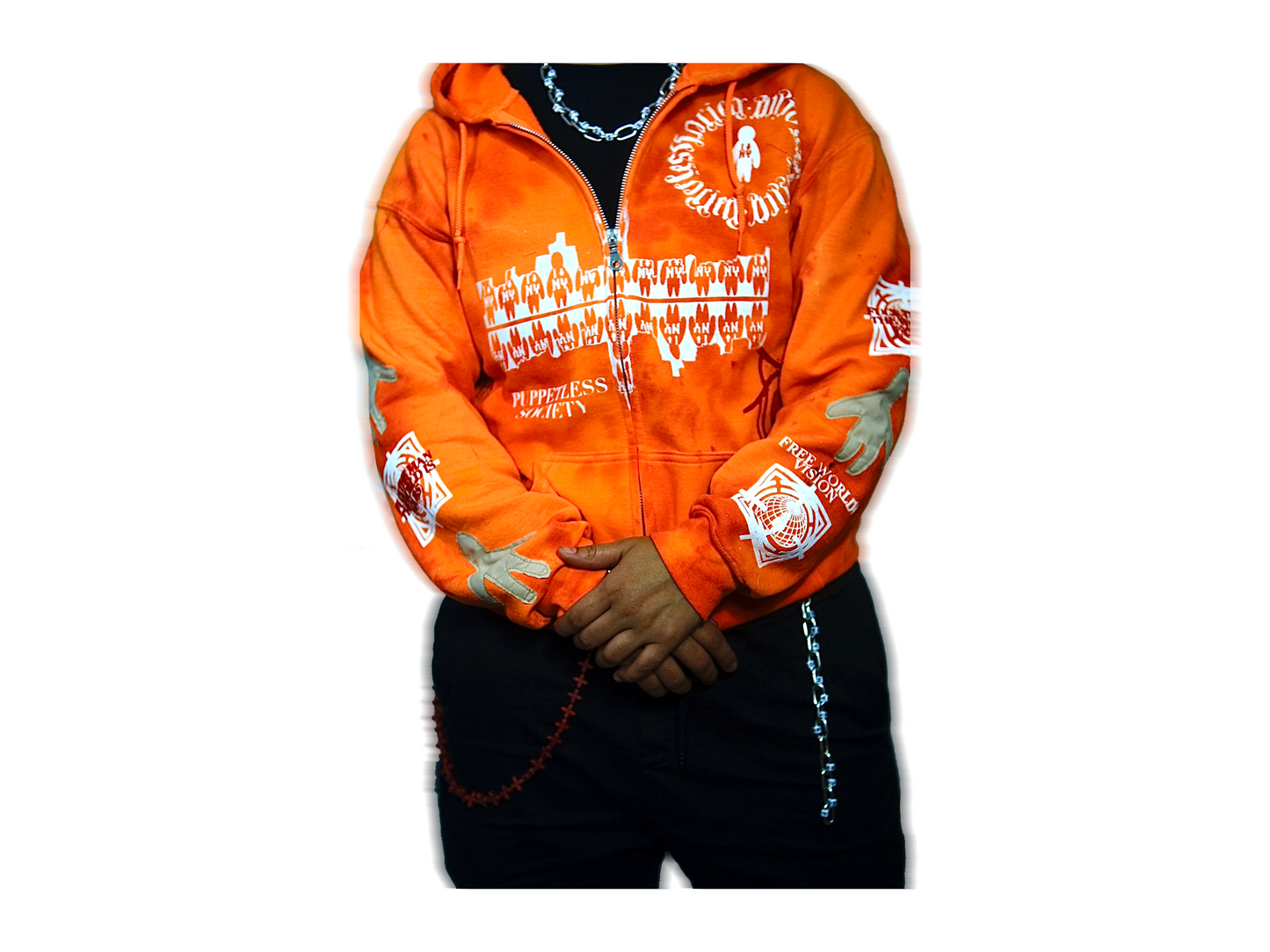 orange "Stardust" hoodie