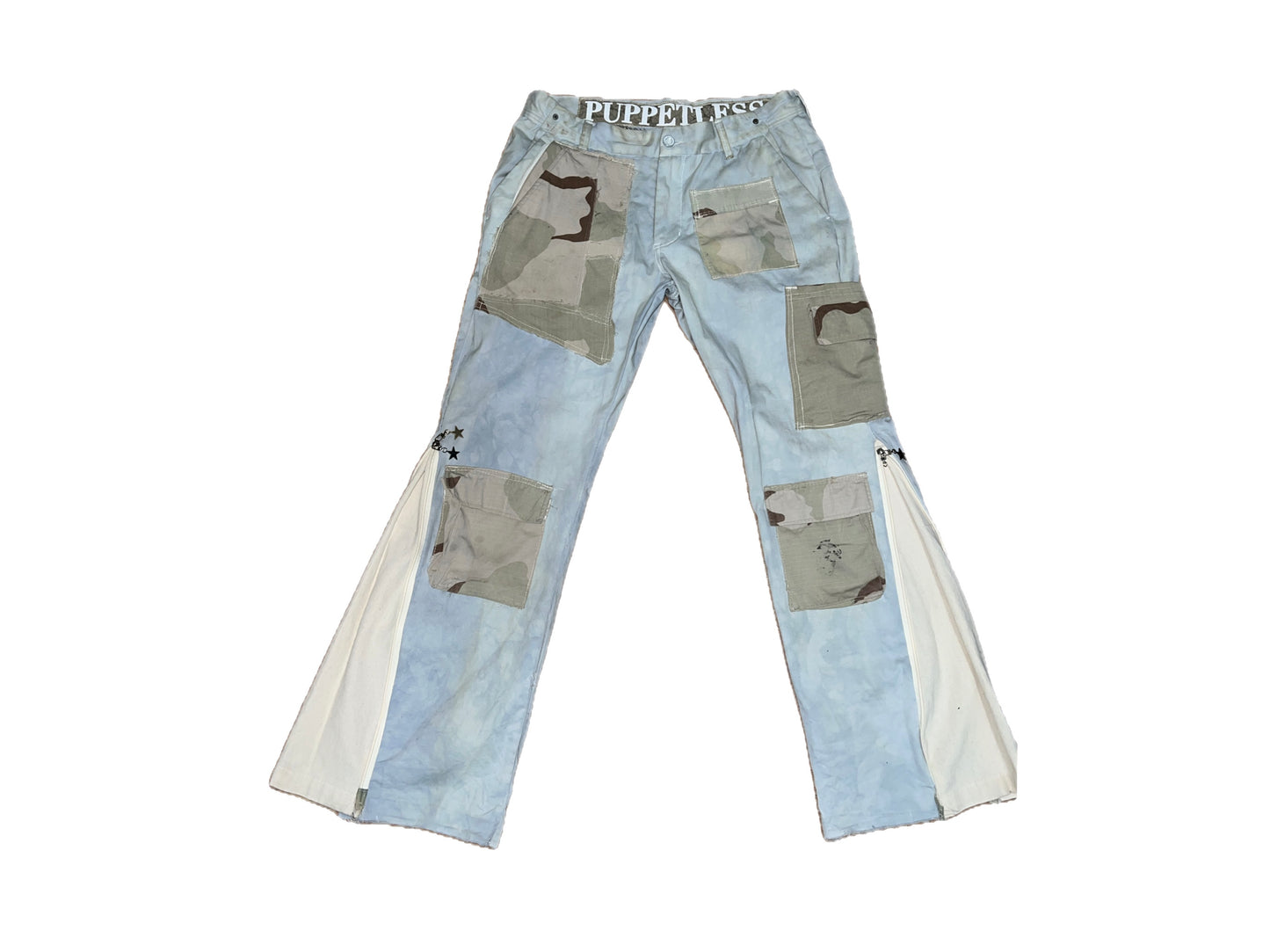 1/1 Dyed zip-flare cargos