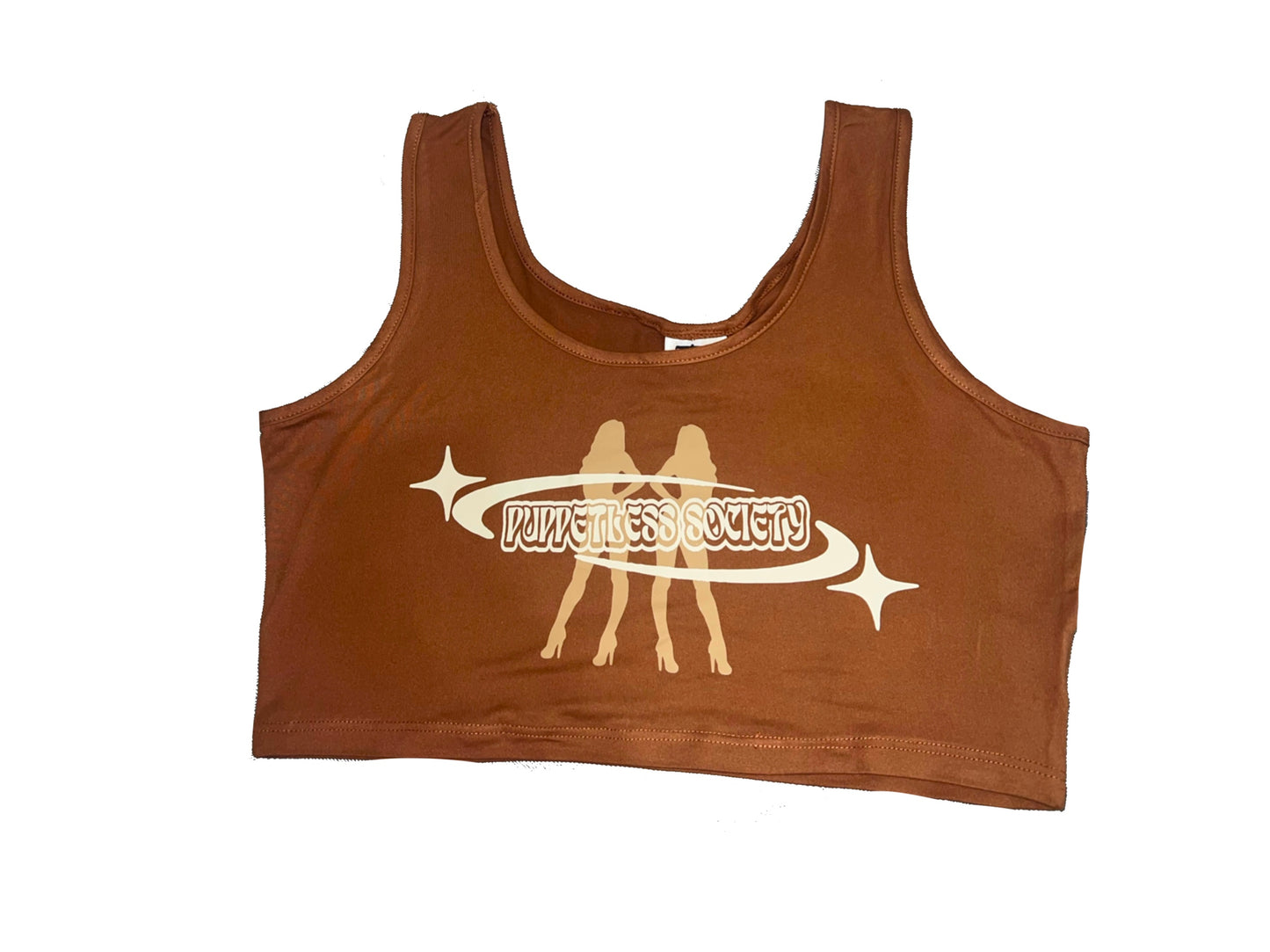 Brown crop top