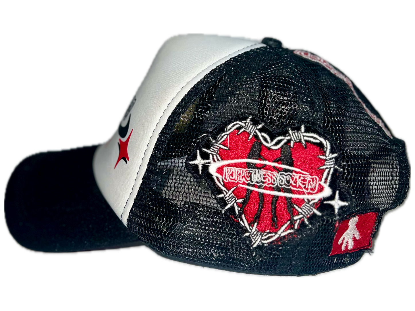 Black dominatrix trucker hat