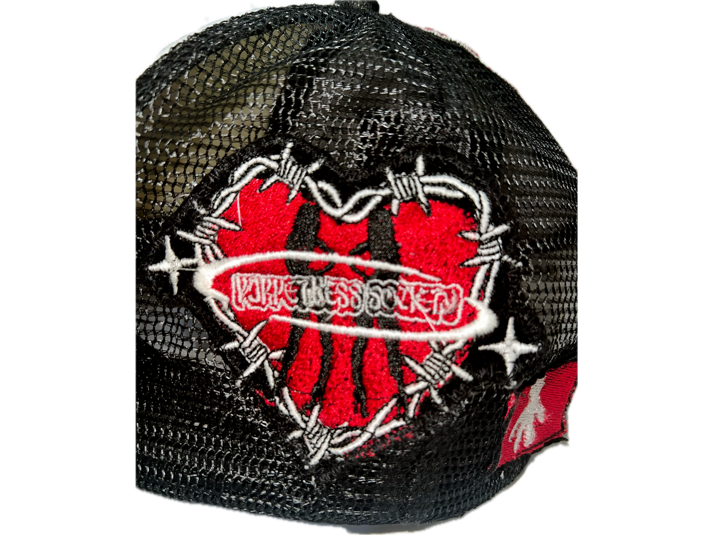 Black dominatrix trucker hat