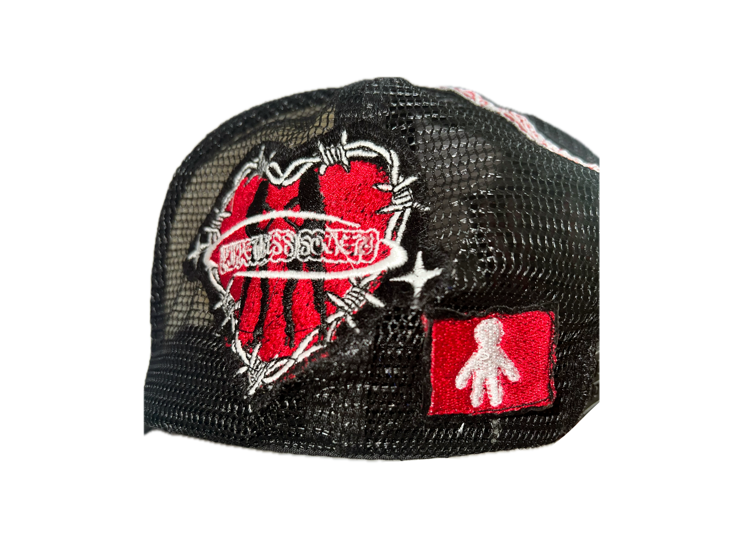 Black dominatrix trucker hat