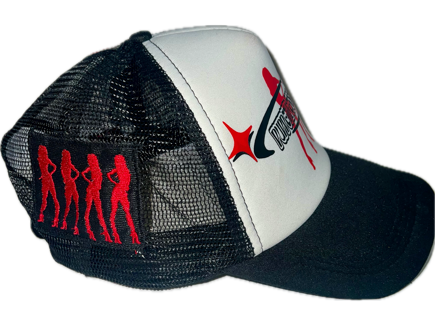 Black dominatrix trucker hat