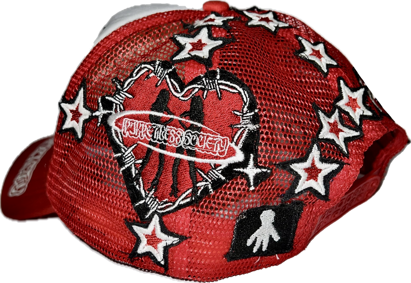 Ss24 star red dominatrix trucker hat