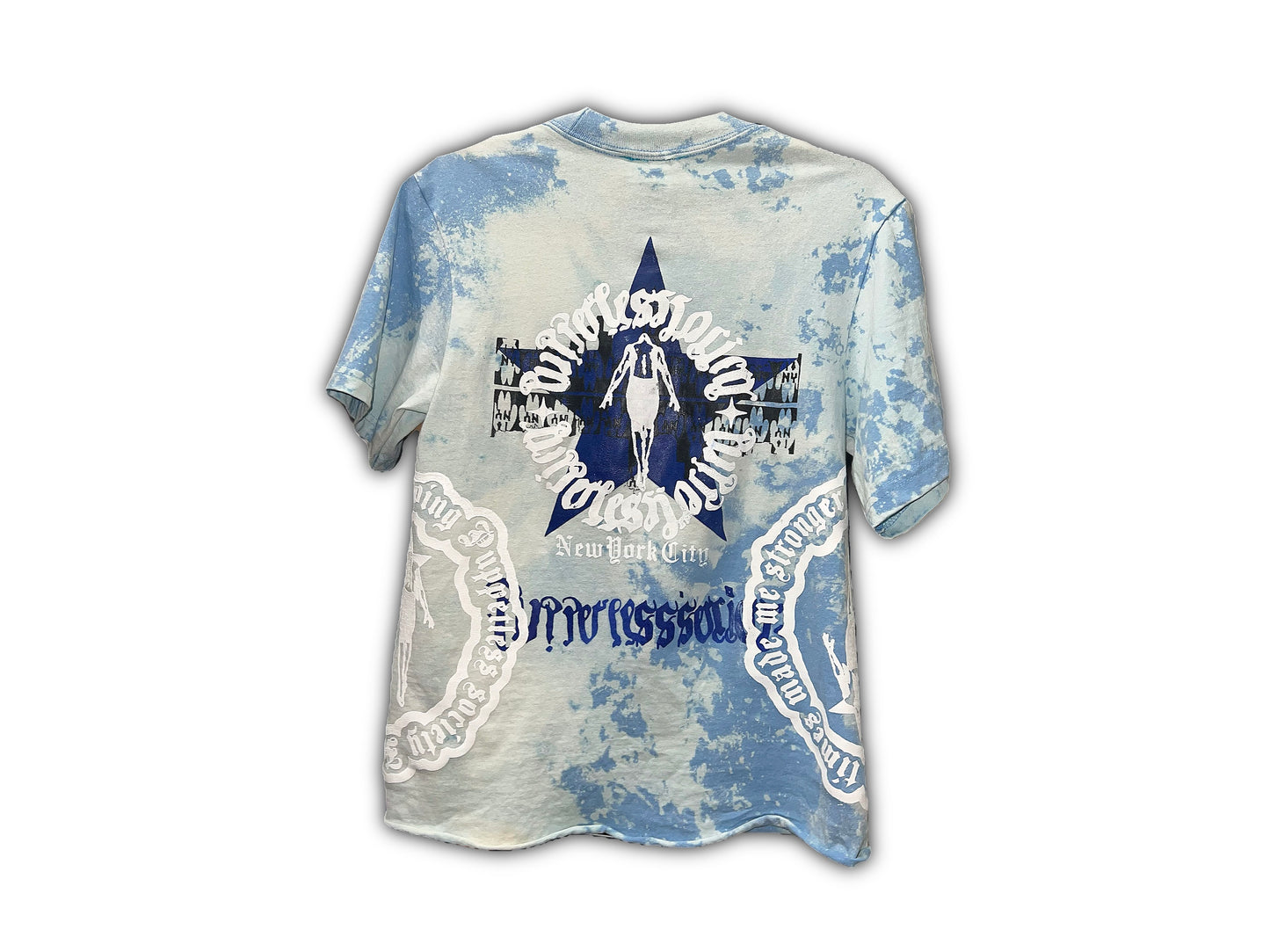 1/1 distorted print tee